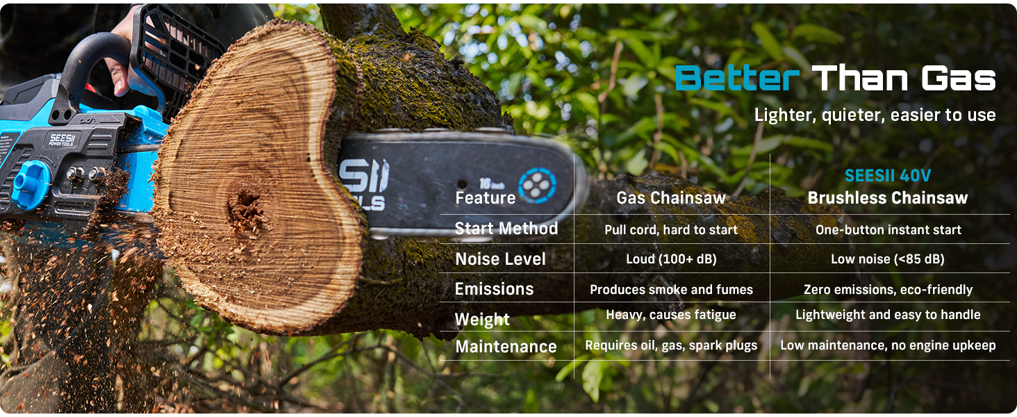 battery powered chainsaw