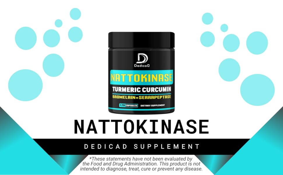 De147. Dedicad - Nattokinase - 350mg - 120 caps