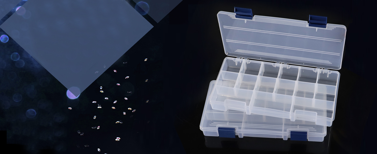 Hlotmeky Tackle Box Small Fishing Box Organizer 2 Pack 3500