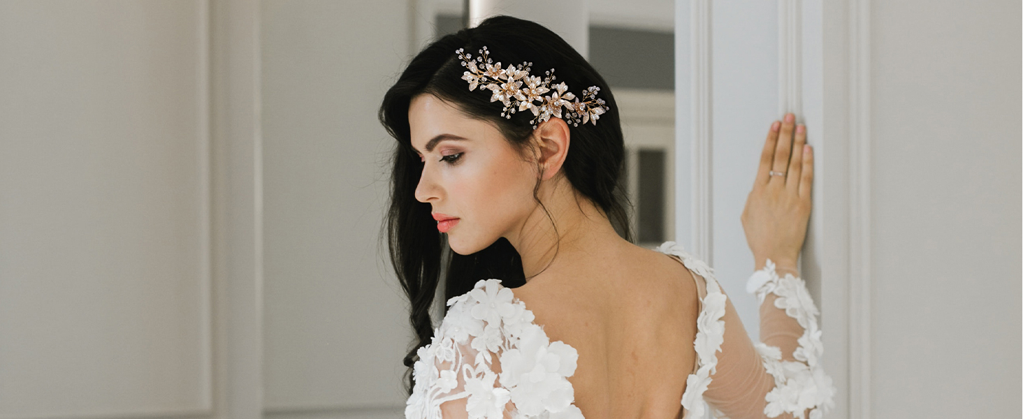 bride hair accessories wedding