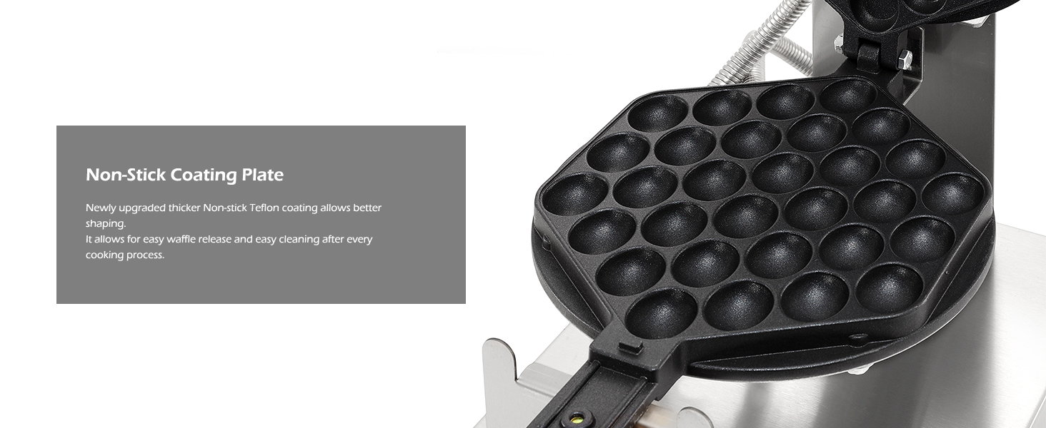 DynaLiving Bubble Waffle Maker Commercial Intelligent Hong