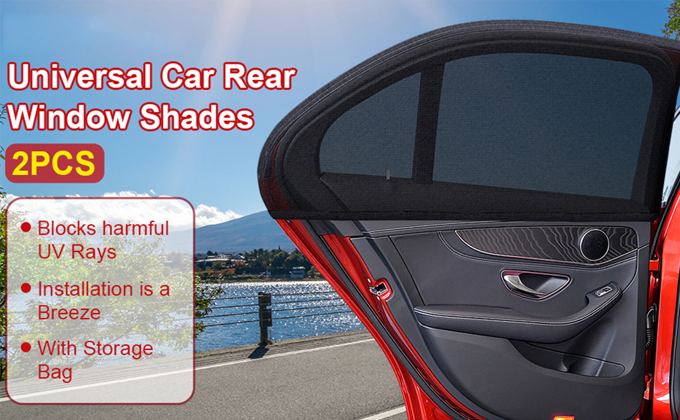 2PCS Car Window Shades, Breathable Mesh Side Car Window Covers for Baby