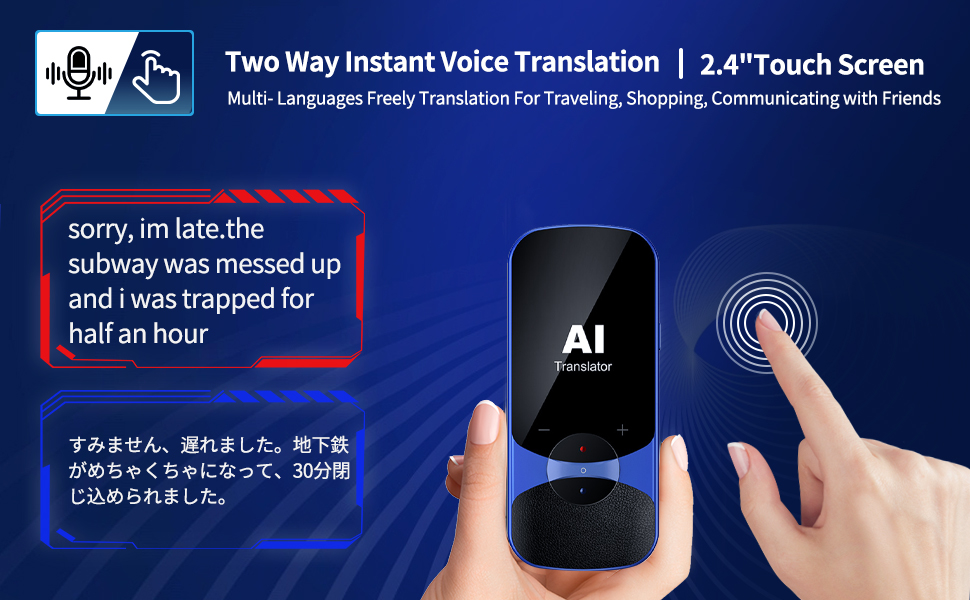 Vormor Sprachübersetzer Gerät Übersetzer, Online/Offline Instant ...