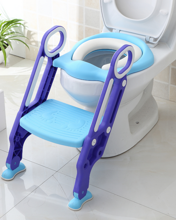 ChildrenToilet Ladder Adjustable Height Step-Stool toilet seat and step, toilet trainer
