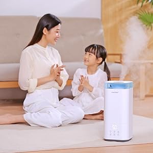 Amazon.co.jp: COMFEE' 加湿器 超音波式 卓上 5L 大容量 除菌 アロマ