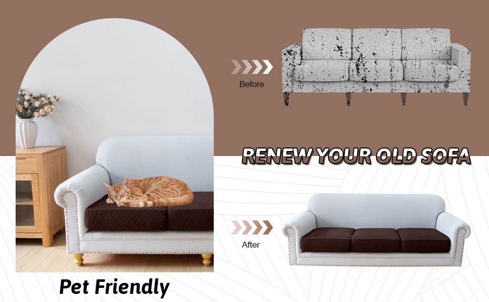 Stretch Couch Cushion Covers Magic Sofa Covers Washable