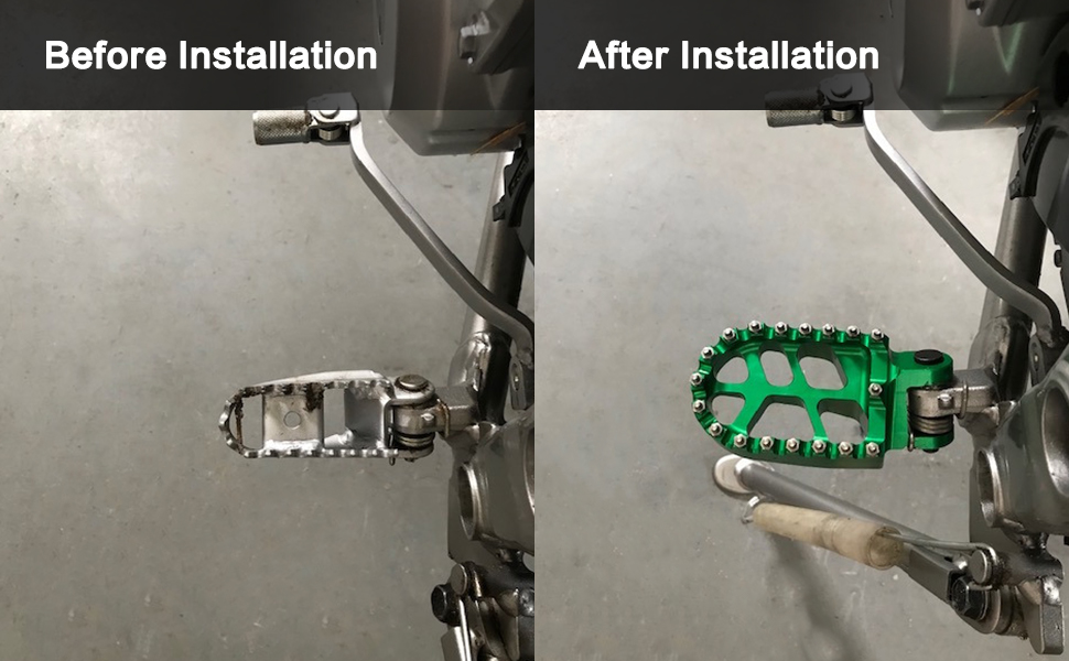 LKV Motorcycle Footpegs Dirt Bike Rest Pedal Foot Pegs