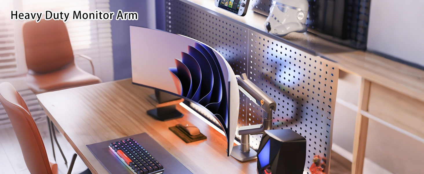 Gaming monitor arm