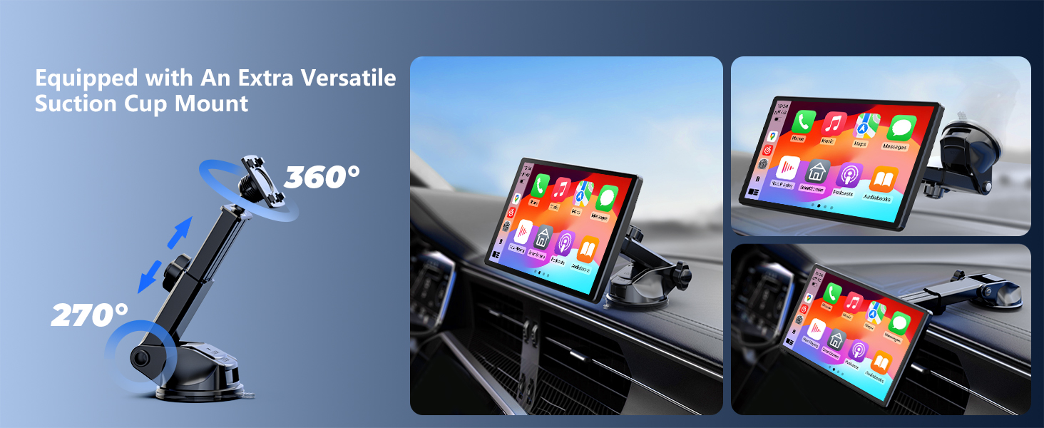 Equipped with An Extra Versatile Suction Cup Mount