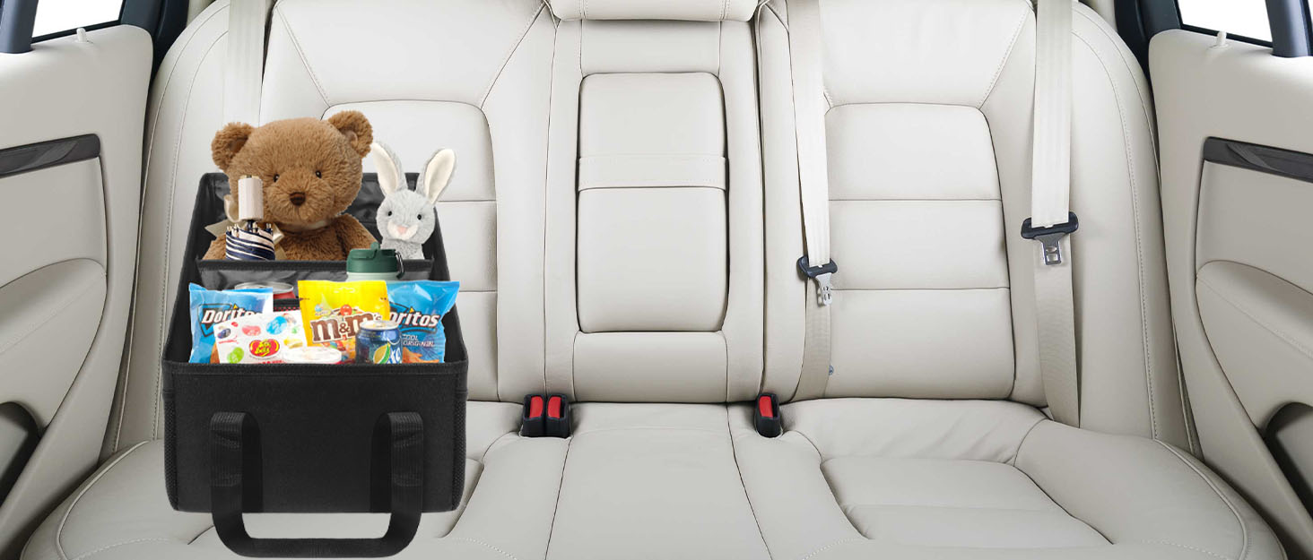 BOHEMIABY Small Trunk Organizer for Car, Passenger Seat
