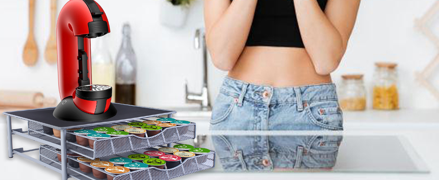 coffee bar organizer for countertop