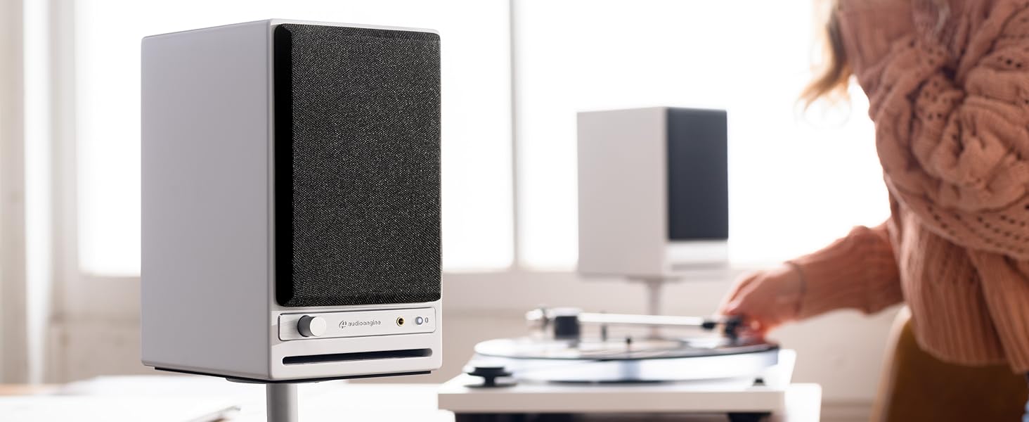 bookshelf speakers bluetooth wireless turntable record player