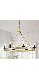 wagon wheel chandelier