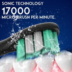 DMH Electric Toothbrush，Sonic Electric Toothbrush Powerful Cleaning