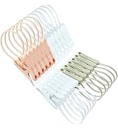 YOUOWO Clothes pins 24 Pack with Plastic Rope Clothes Pegs for Clothesline Cute Sturdy Clothing C...