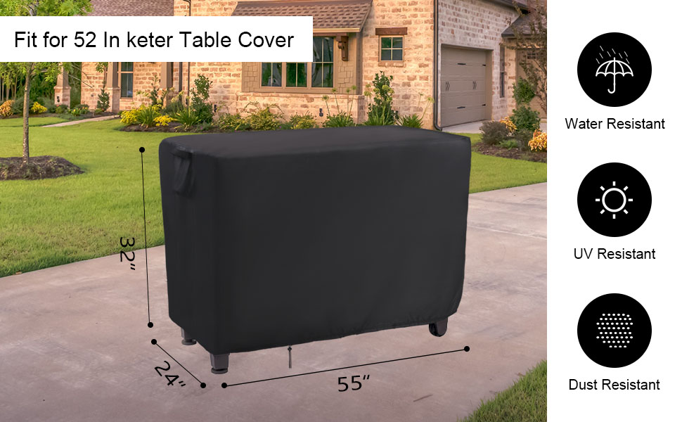 Jungda 55 Inch Outdoor Furniture Cover for Keter Unity XL