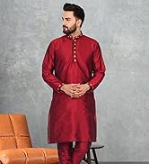 mens kurta pajama set red