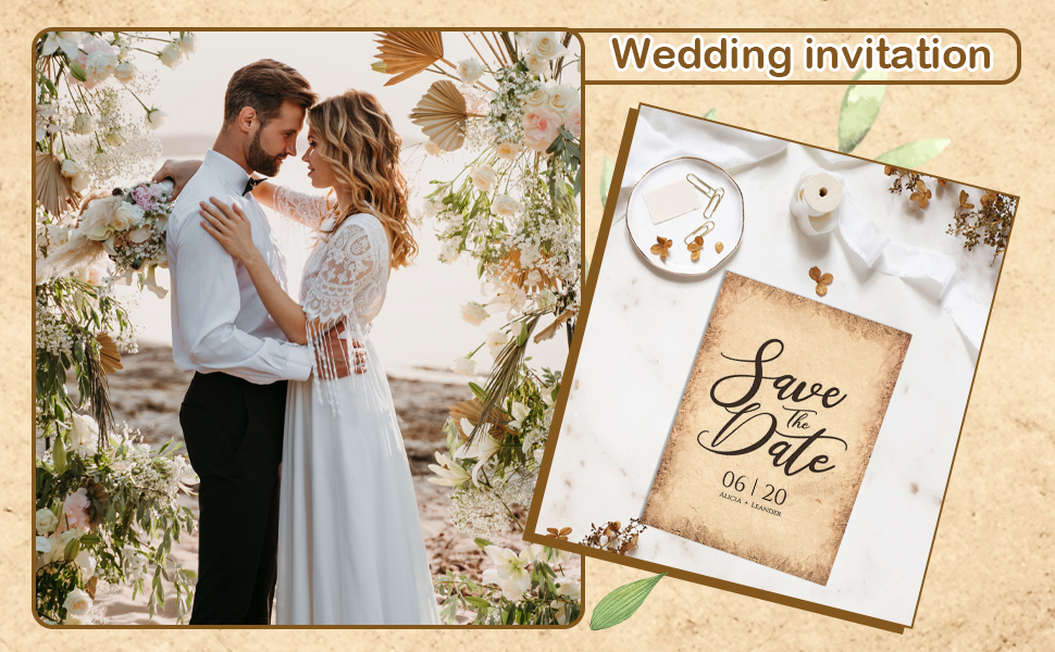 100 Pieces Vintage Watercolor Paper Set Include 50 Writing