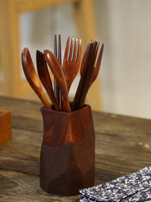 wooden cutlery set wooden flatware set chopsticks spoon fork tableware