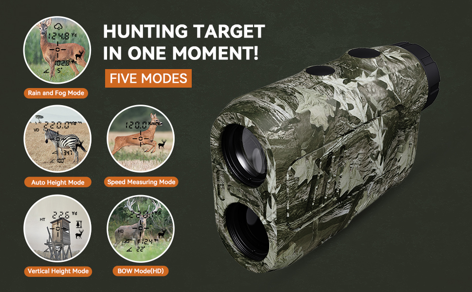 Range Finder for Shooting High Precision ±0.5 yd, ACPOTEL