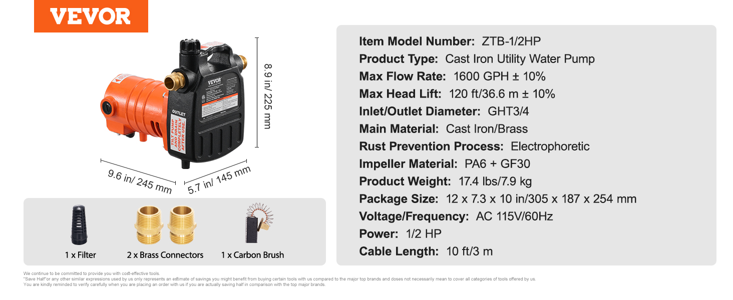 electric utility pump