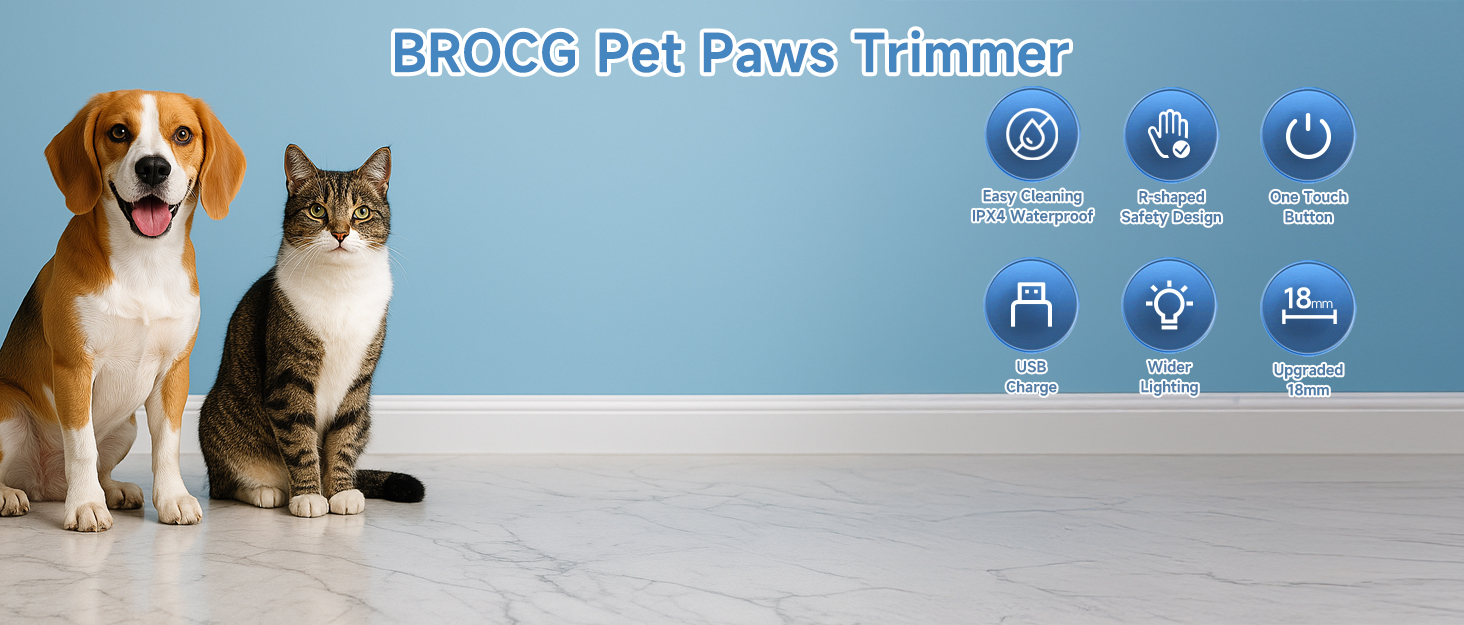 Paw Trimmer for Dogs and Cats Pet Paw Trimmer Kit