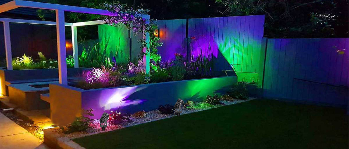 GreenClick Halloween RGB LED Landscape Lighting Low Voltage 6in1 with