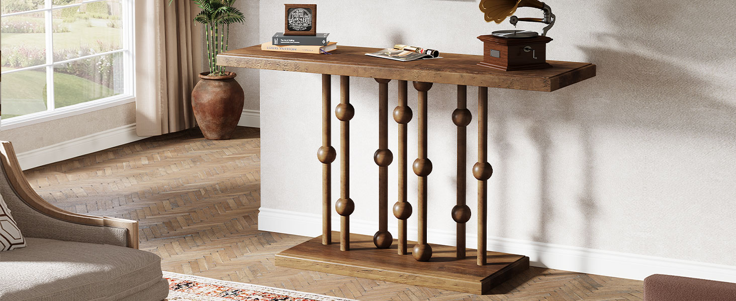 Tribesigns 55" Console Table for Entryway, MidCentury