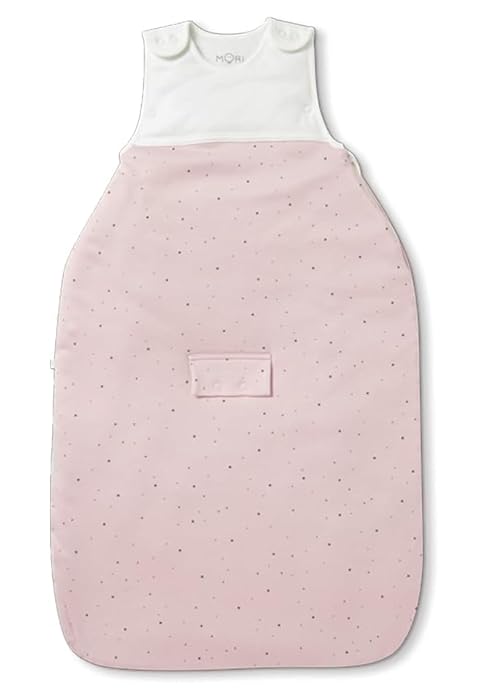 MORI Baby Unisex Premium Sleep Sack in Blue Stripe for Toddlers - 0.5 Tog Sleeping Bag 