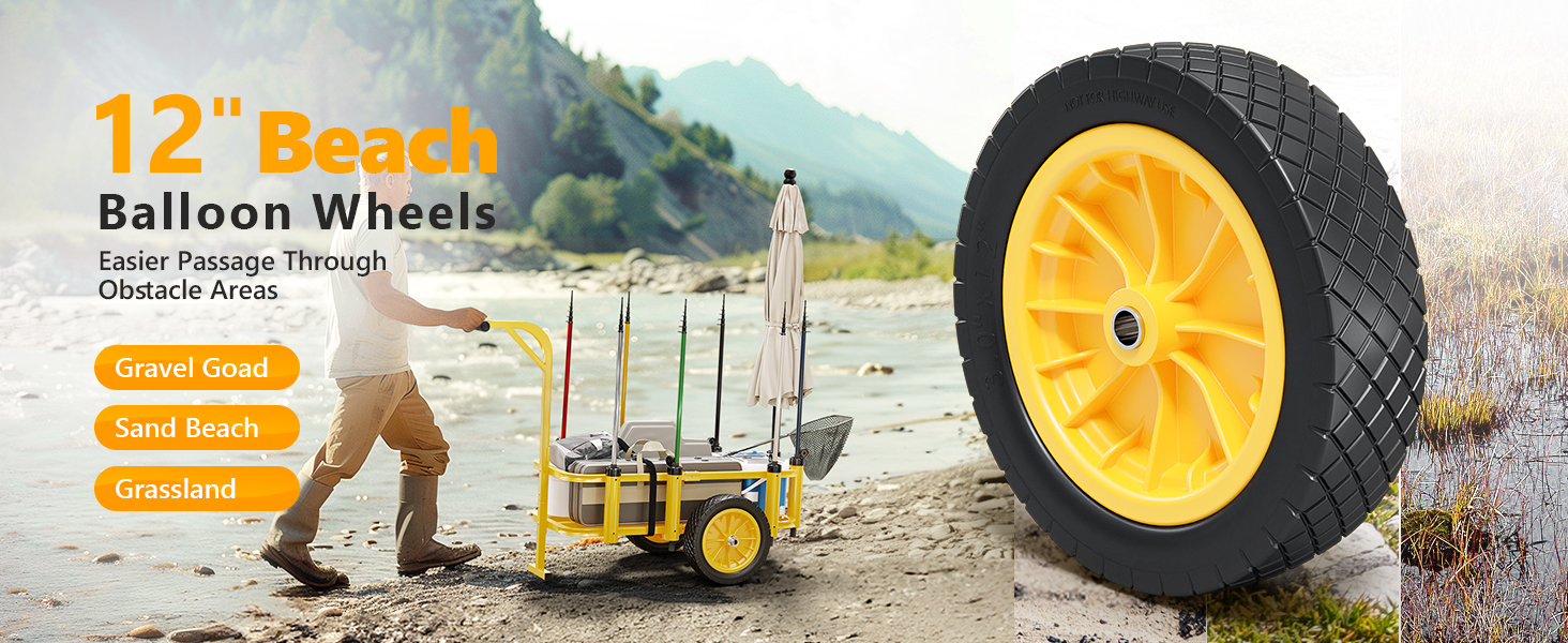 Carro de pesca de playa de Bonnlo