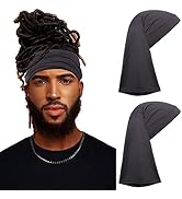 Leeven Dreadlock Accessories Long Hair Dreads Head Wrap Sleep Cap Hair Long Bonnets for Men Women