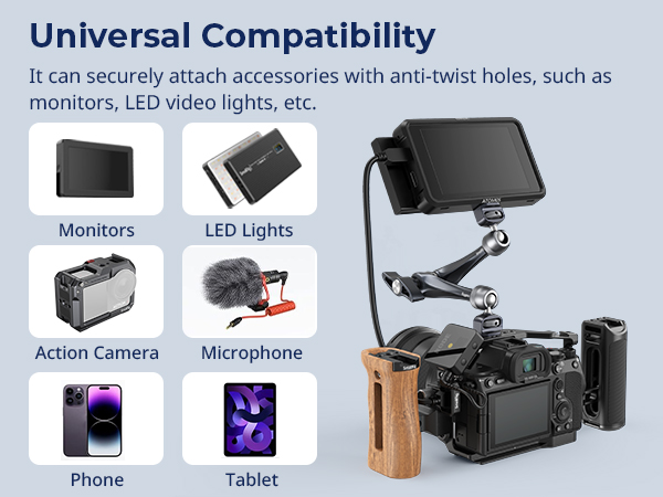SmallRig 11ロゼット マジックアーム カメラモニターマウント ARRI Amazon | SmallRig マジックアーム 11