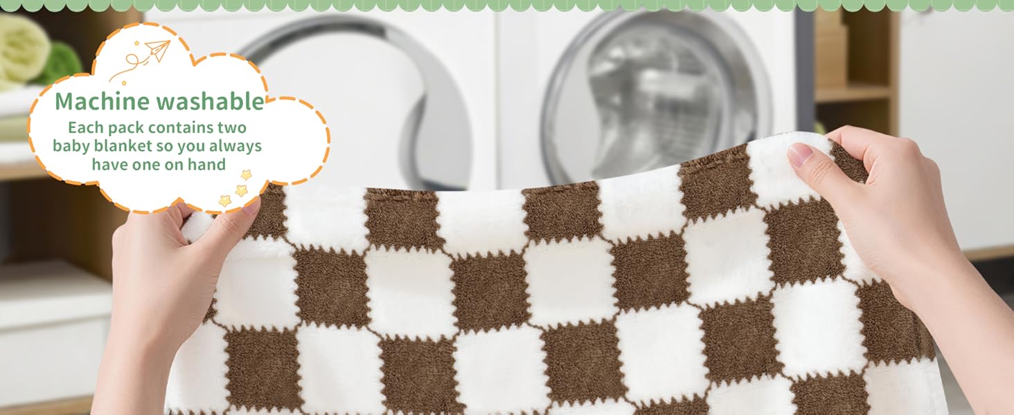 checkered baby blanket