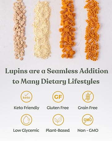 protein low carb lupin pasta superfood healthy keto chickpea lentil gluten free high fiber low cal