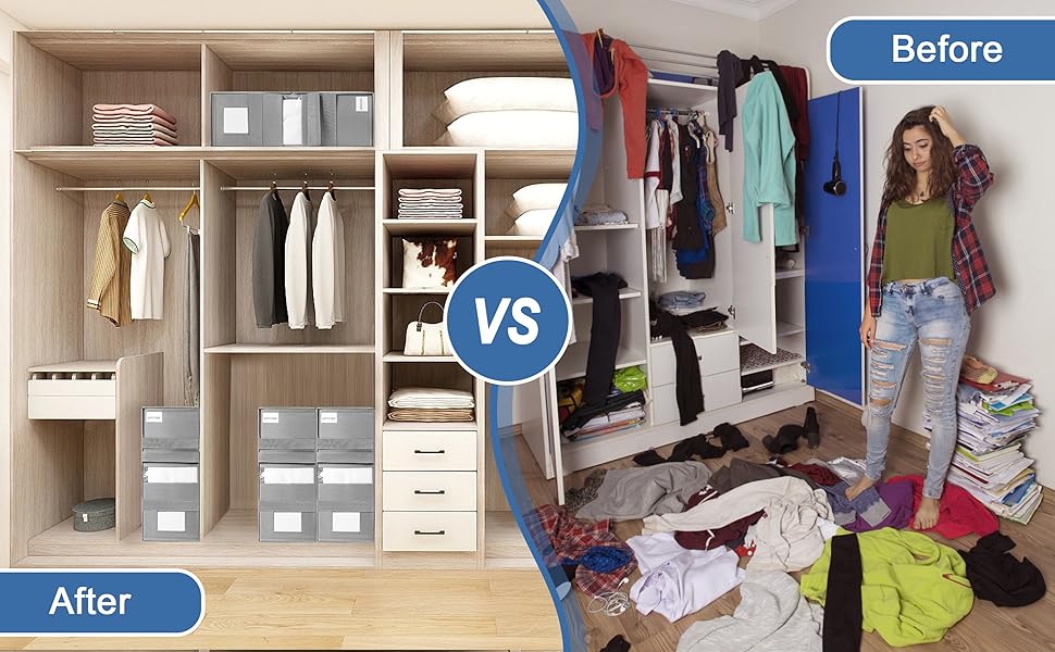 Sheet Organisers and Storage Containers, 2 Pack Bed Sheet Organiser