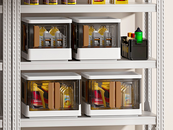 Amazon.com - HAIXIN Folding Storage Bins with Left Doors and