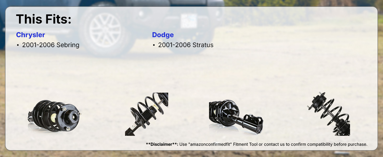  amortiguadores delanteros y traseros,  struts,  struts and shocks complete assembly