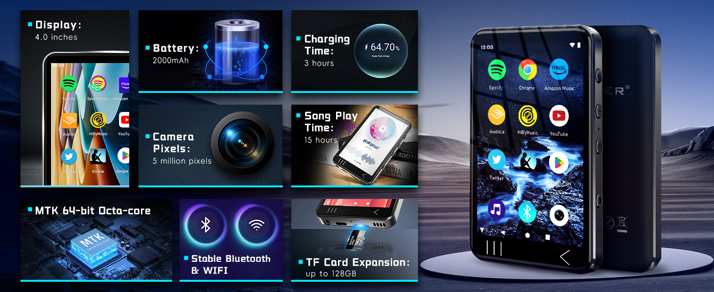 mp3 player with bluetooth