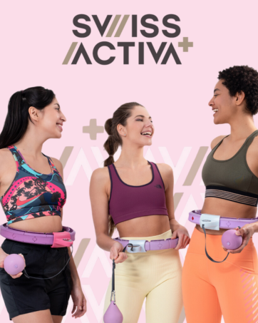 Swiss Activa+ 3lb Dumbbell Set of 2 for Women - Home Gym Workout Equipment+ best at home workout equipment and strength training equipment with Comfort Grip Handles. 23 SwissActiva+ smart hula hoop fun workouts home workouts weight loss fitness enthusiasts