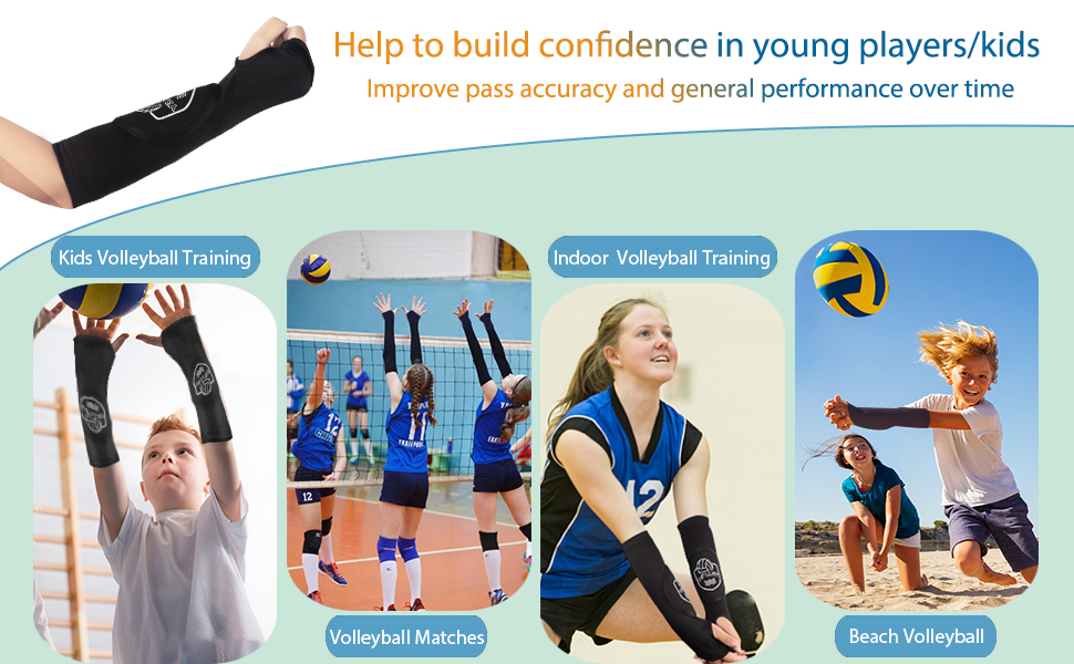 Onumya Volleyball Arm Sleeves, Passing Forearm Sleeves with Protection
