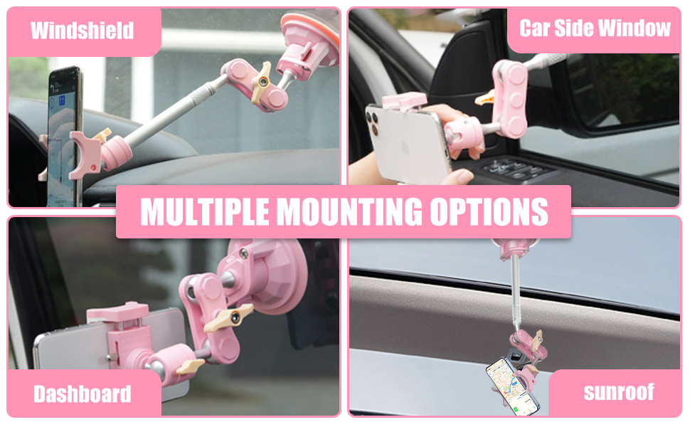 F FINEC Universal Ball Head Arm for Phone 360° Rotating Car