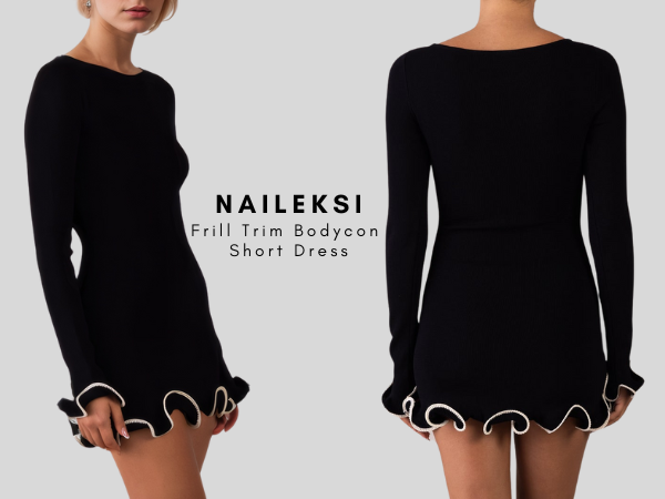 Trois Logo Knit Mini Dress