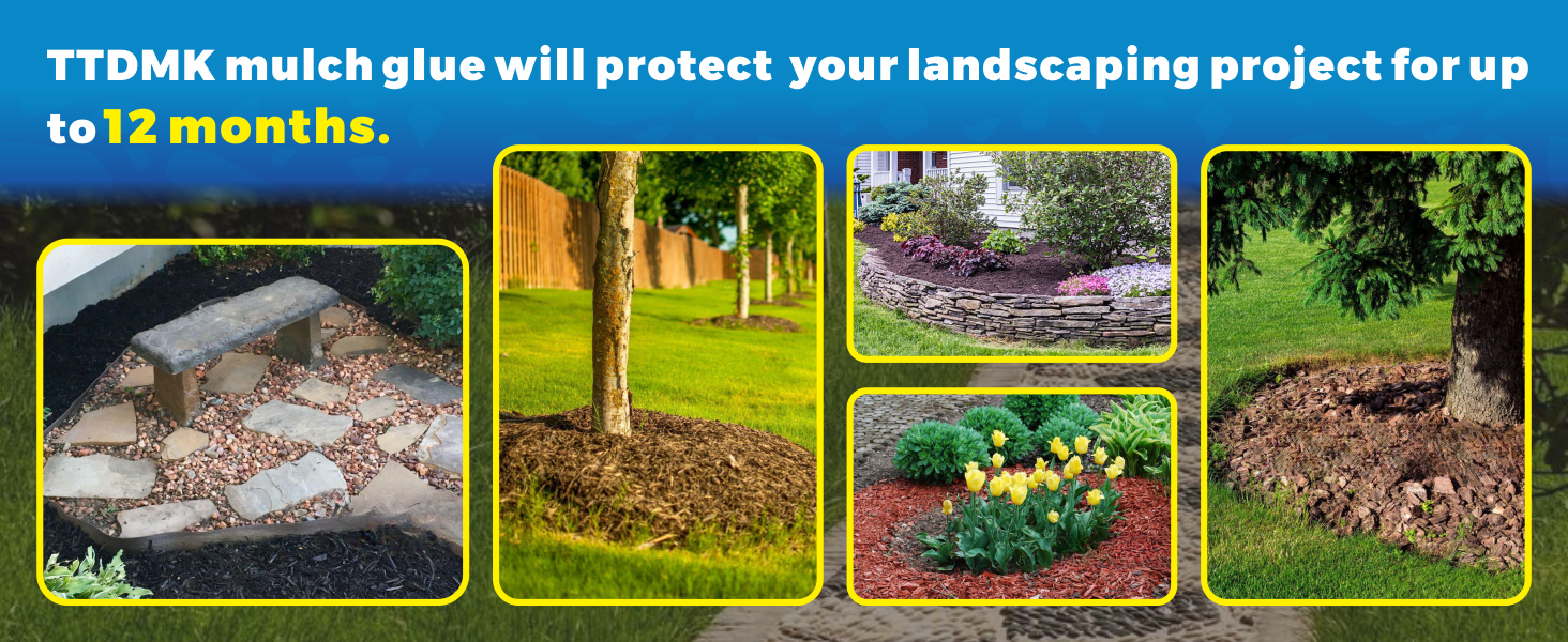 All Purpose Concentrate Rock Glue, Mulch Stone Glue, Pea