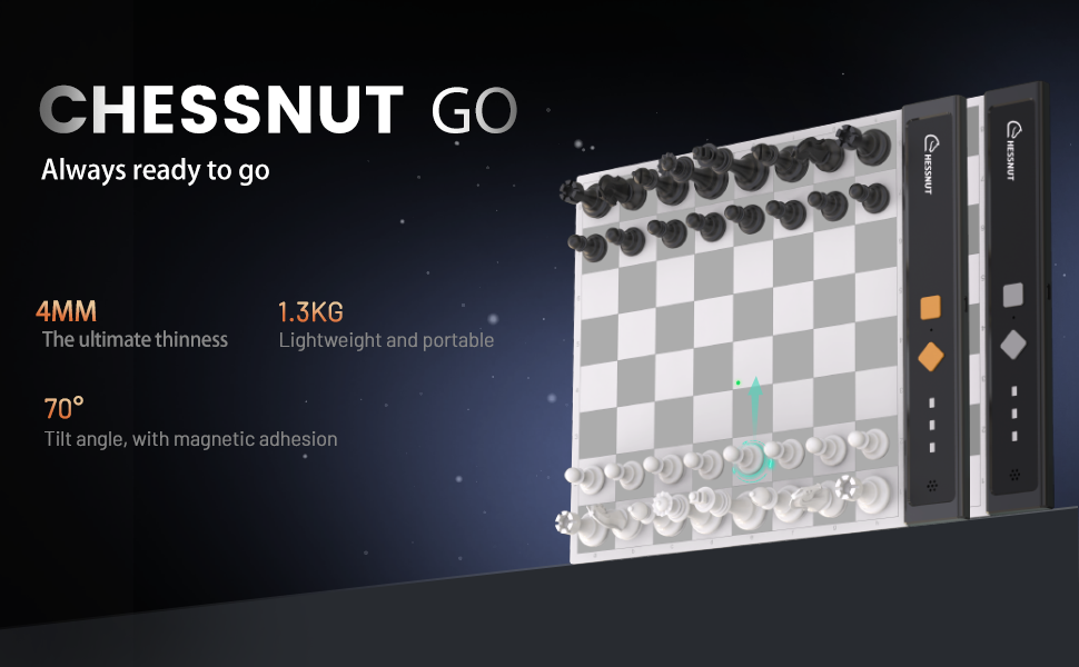 Chessnut Go Ultimate Portable Travel Electronic Chessboard