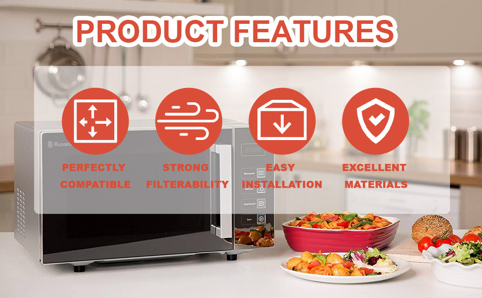 IWIWE Microwave Charcoal Filter Compatible with GE