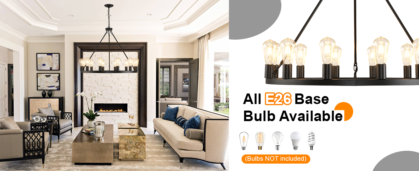 wagon wheel chandelier