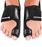 Sports Laboratory Hallux Valgus Korrektur Set für Tag & Nacht - 2 x Hallux Valgus Schienen, 2 x Z...