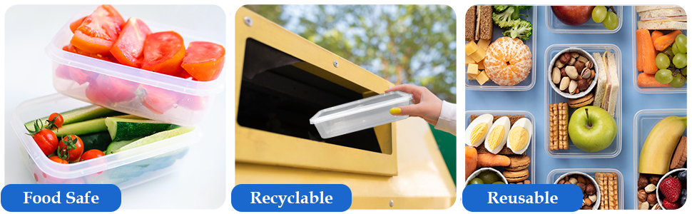 food safe, reusable & recyclable
