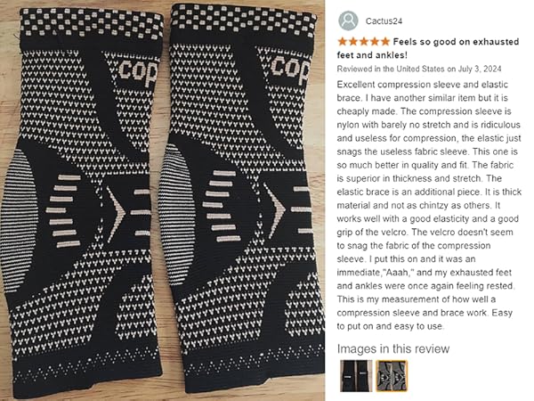 Copper Ankle Brace Support for Women Men Sprained Ankle Compression Sleeve achilles tendonitis