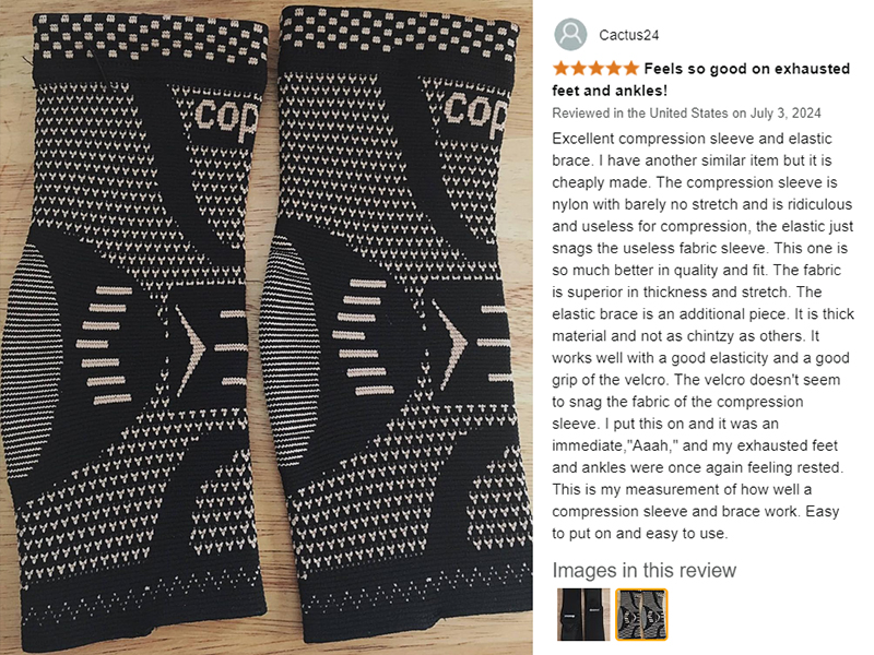 Copper Ankle Brace Support for Women Men Sprained Ankle Compression Sleeve achilles tendonitis